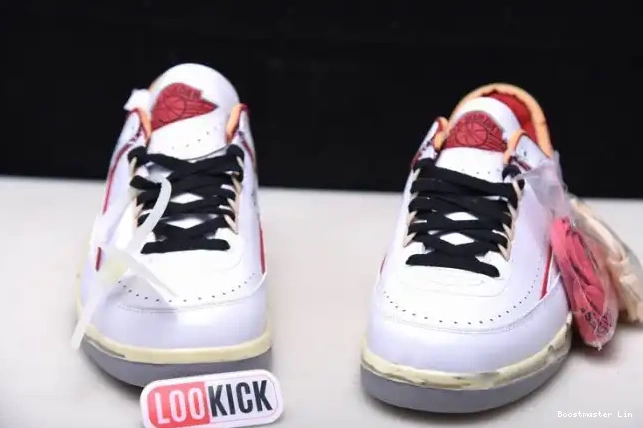 Bmlin DJ4375-106 Low 2 SP White Red Jordan Off-White Retro 0602